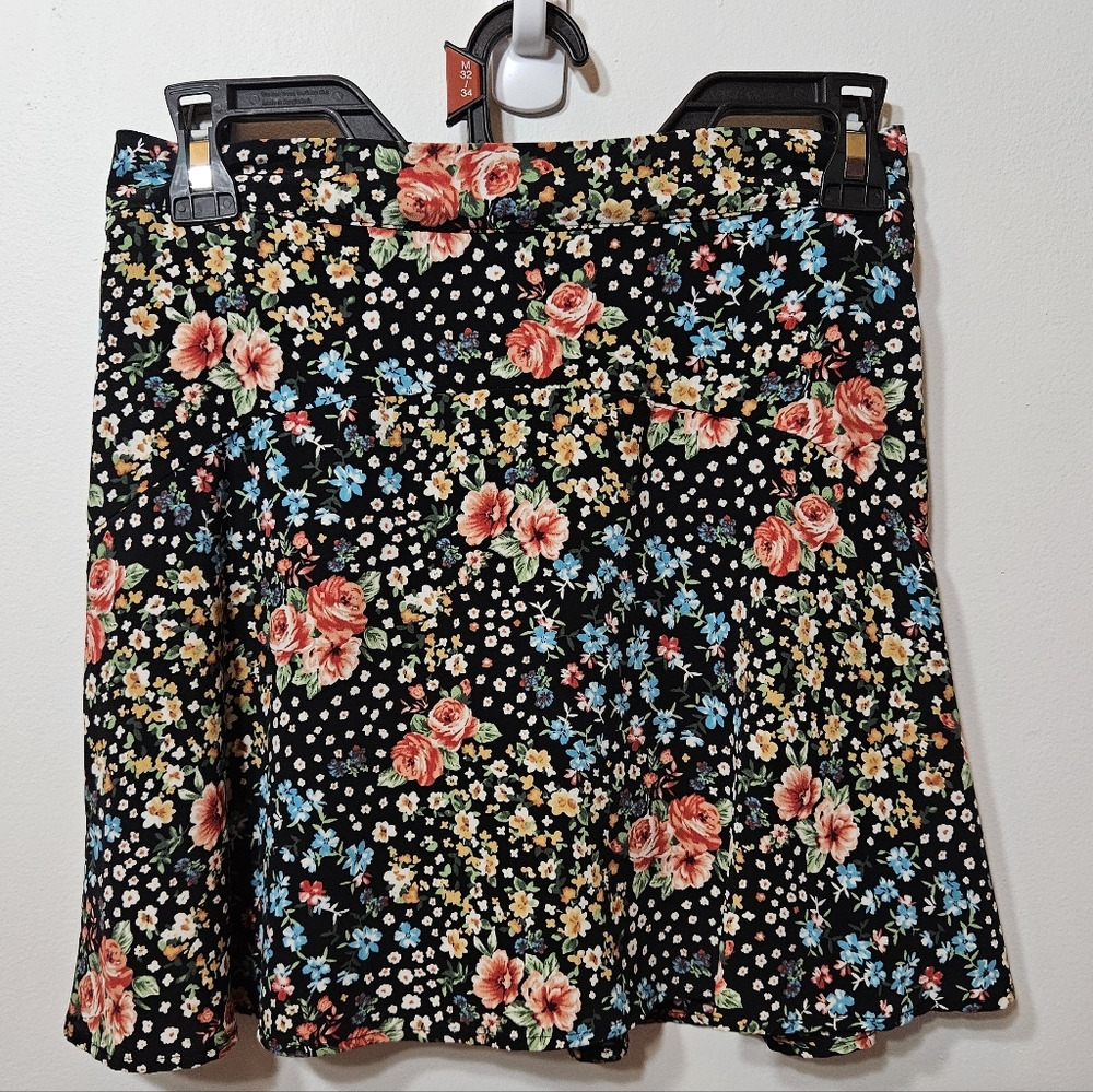 Altar’d State Floral Skater Skirt Cottagecore Y2K Boho Mini Small